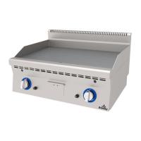 ATALAY Düz Krom Kaplı Gazlı & Lpg Izgara 800x600x300